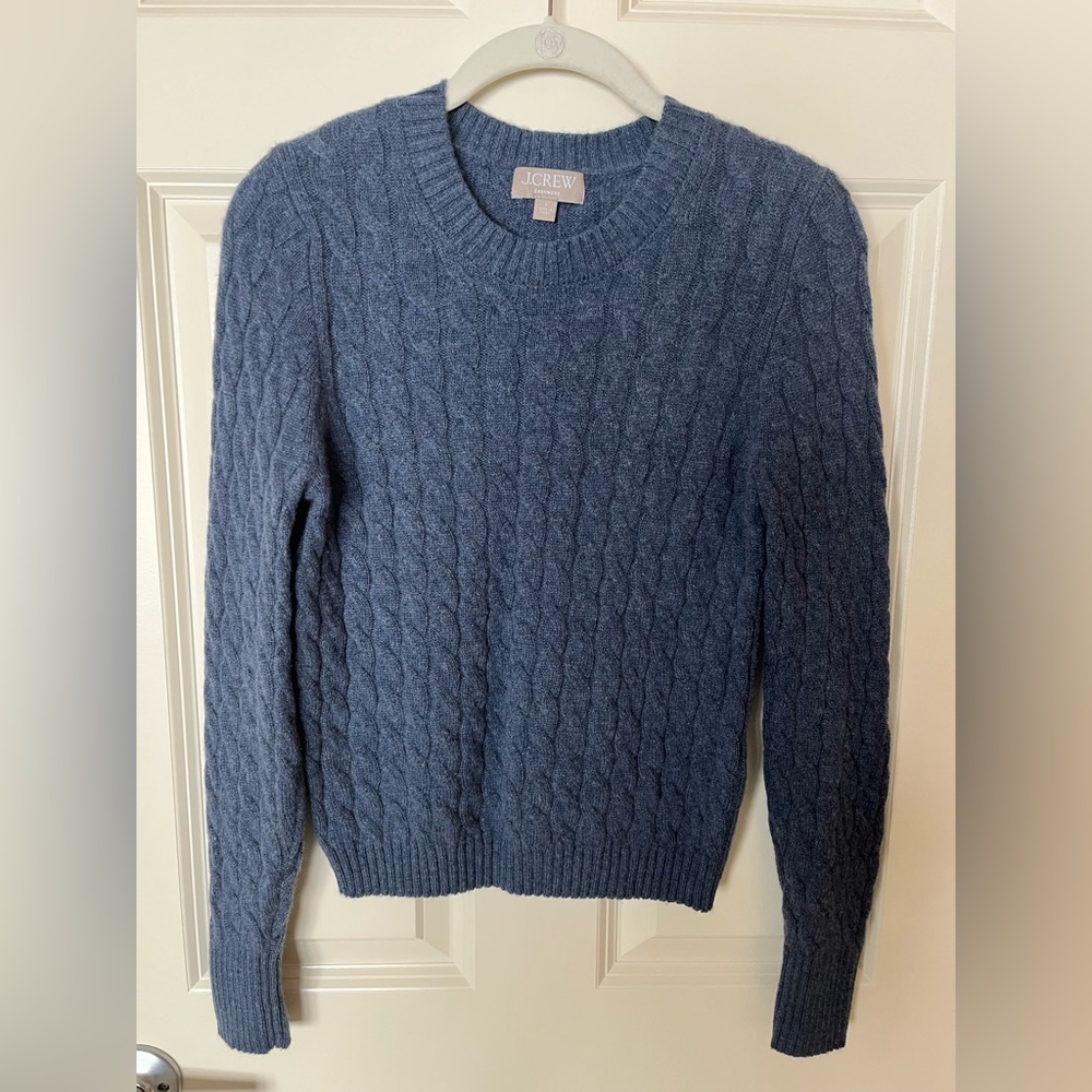 J. Crew Blue Cashmere Knit